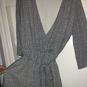 Black and white romper